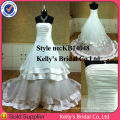 new arrival pleating ruche organza layers wedding dresses with long train for pregnant